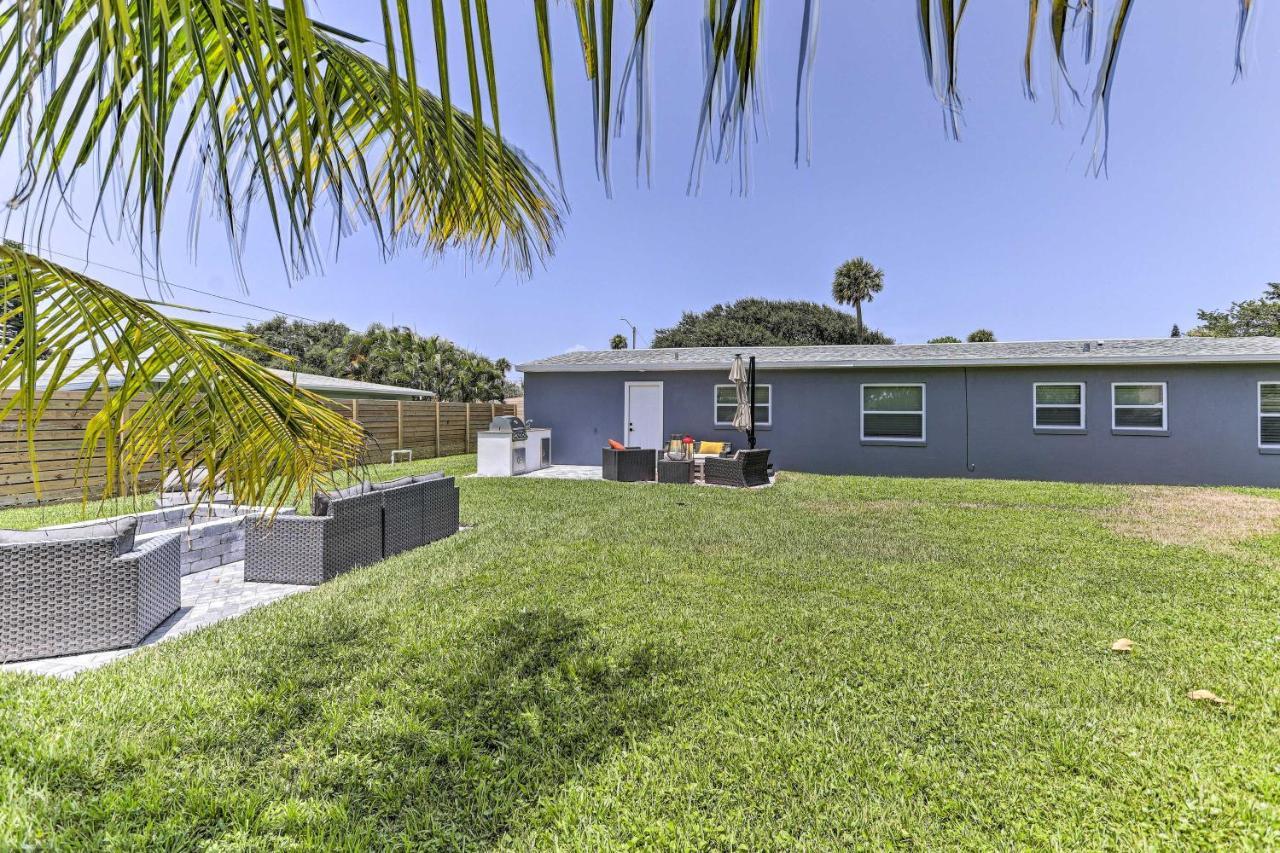 Beach House With Outdoor Kitchen, Walk To Coast Cocoa Beach Exterior photo
